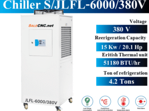 Chiller Water Cooling เครื่องชิลเลอร์ เครื่องทำความเย็น JLFL-6000 / 380V